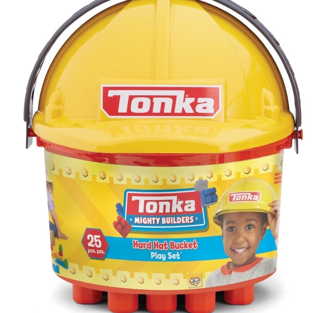 Tonka Mighty Builders Yellow Hard Hat Bucket Set
